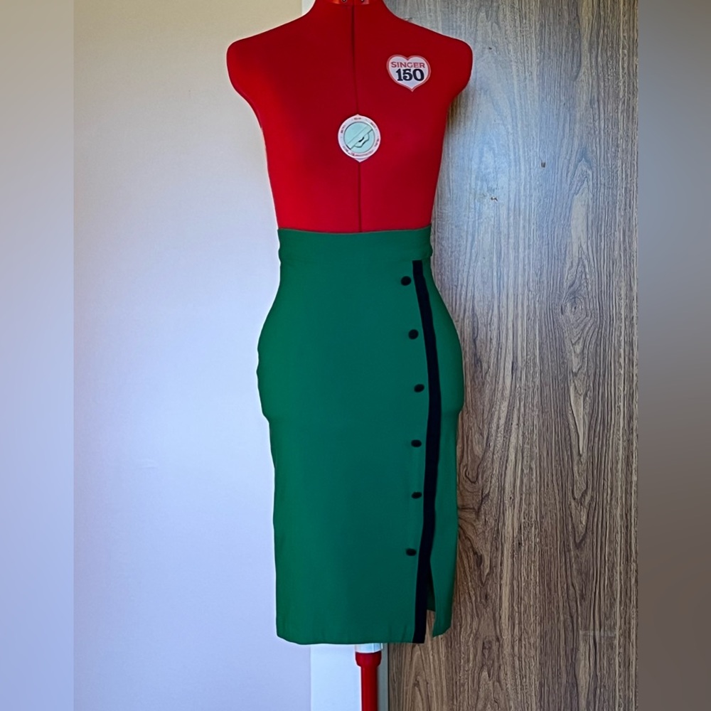Rock Steady clothing high-waist stretch pencil skirt